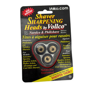 Vollco VSH-2 Shaver Sharpening Heads for Norelco & Philishave Rotary Razors